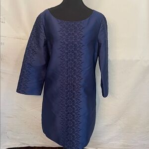 C. Wonder Navy with floral embroidery dress